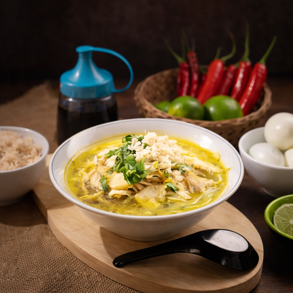 Soto Ayam Dada + Nasi + Air Mineral